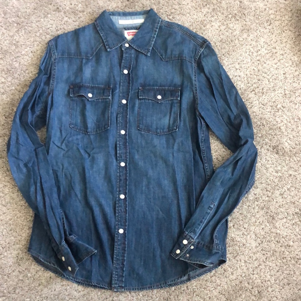 Men’s Levi Snap Button Sown Denim Shirt